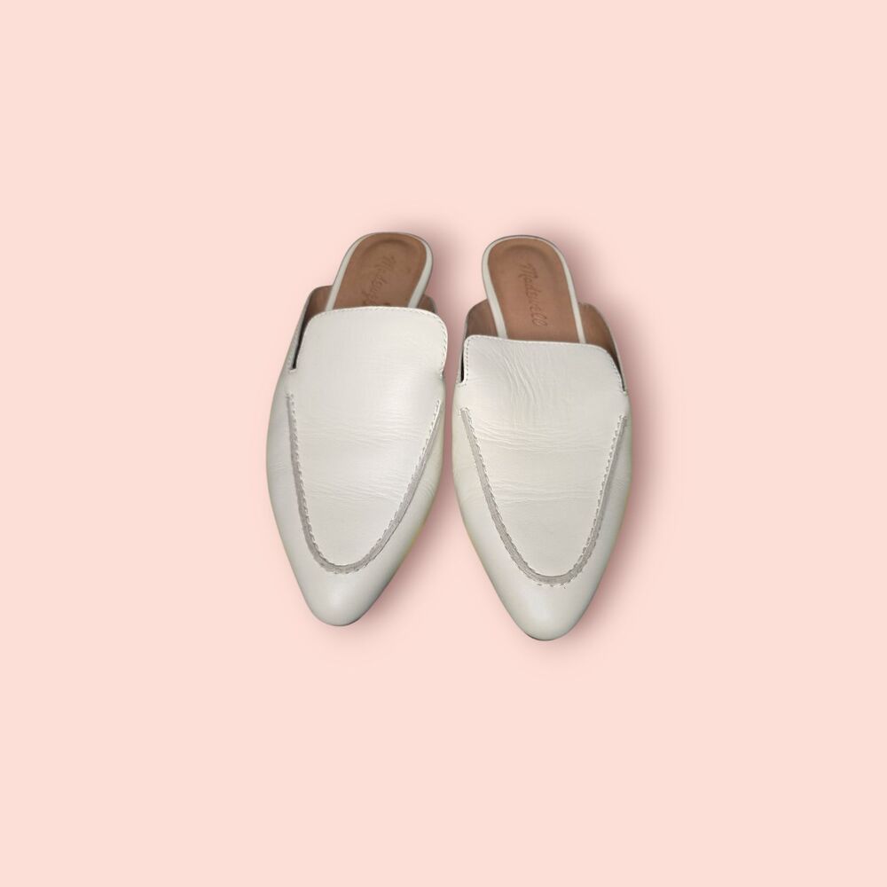 Madewell Frances Skimmer Mule Leather Slip-On Womens Shoes Size 7 Classic